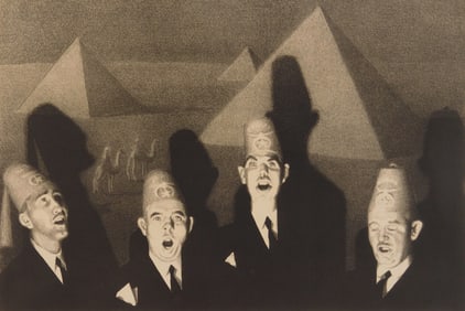 Grant Wood (American, 1891-1942) lithograph