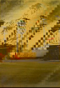 Michael Byron (American, 1954- ) aquatint and photolithography