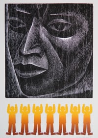 Elizabeth Catlett (American, 1915-2012) woodcut