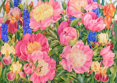 Jan J. Ford (American, 1936-2024) watercolor