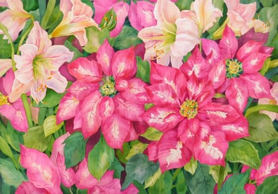 Jan J. Ford (American, 1936-2024) watercolor