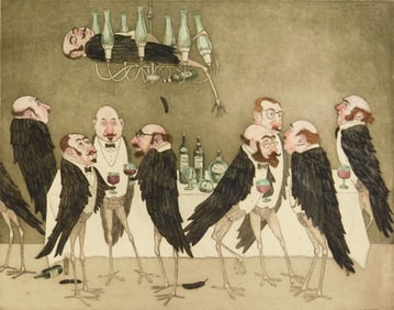 Curt Frankenstein (American, 1920-2009) etching