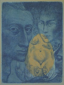 Ernst Fuchs (Austrian, 1930-2015) etching