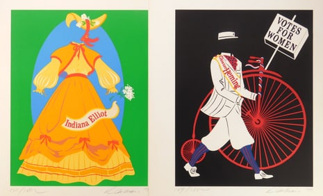 2 Robert Indiana (American, 1920-2018) silkscreens