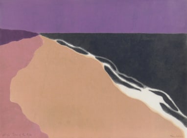 Richard Kemble (American, 1932-2007) woodcut