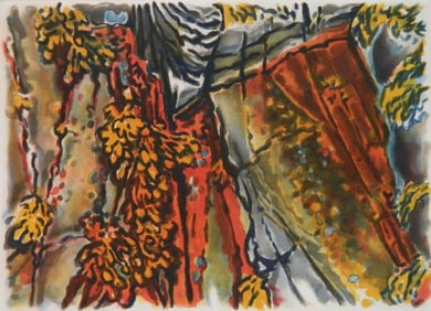 Catherine Kernan (American, 1948- ) etching and aquatint