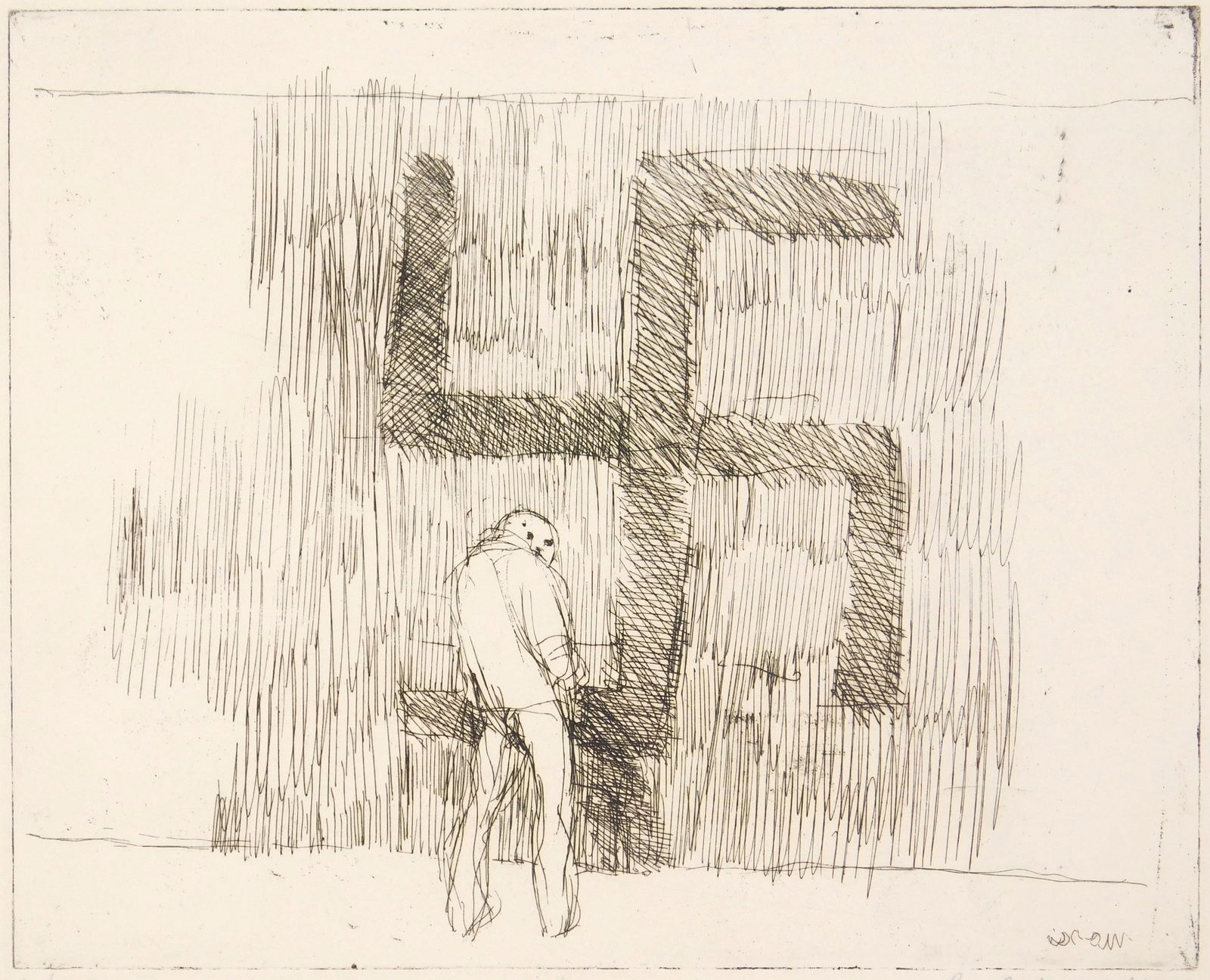 Edolo Masci (Italian, 1938-2008) etching (1 of 4)