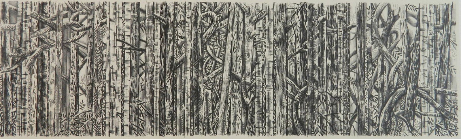 Joseph Norman (American, 1957- ) lithograph: Berlin Autumn: De Tiergarten lithograph in 2 colors, 2002, signed and dated in pencil, edition of 250, The Print Club of Cleveland publication no. 82. 10 1/2 x 34 1/2'' Provenance: