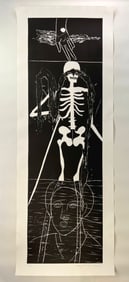 Mimmo Paladino (Italian, 1948- ) linocut