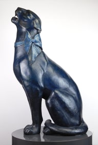 Michael Parkes (American, 1944- ) bronze sculpture