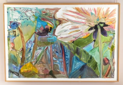 Joseph Raffael (American, 1933-2021) mixed media on paper