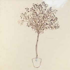 Harry Schwalb (American, 1924-2019) pen and ink