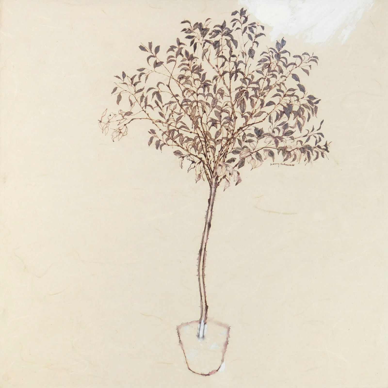 Harry Schwalb (American, 1924-2019) pen and ink (1 of 6)