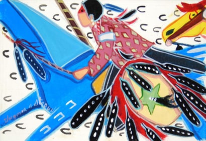 Virginia Stroud (Native American, 1951-2004) mixed media