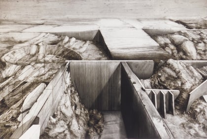 Evan Summers (American, 1948- ) etching