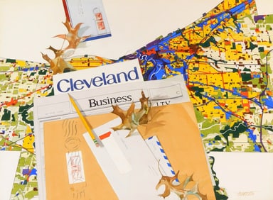 Richard Treaster (American, 1932-2002) watercolor