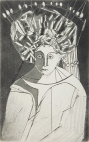 Nahum Tschacbasov (American 1899-1984) aquatint