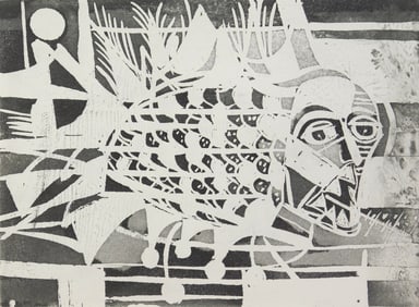 Nahum Tschacbasov (American, 1899 - 1984) aquatint