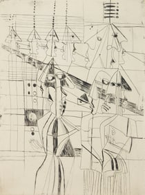 Nahum Tschacbasov (American, 1899-1984) etching