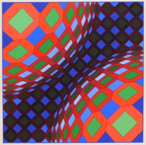 Victor Vasarely (Hungarian, 1906-1997) lithograph