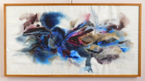 William E. Ward (American, 1922, 2004) watercolor