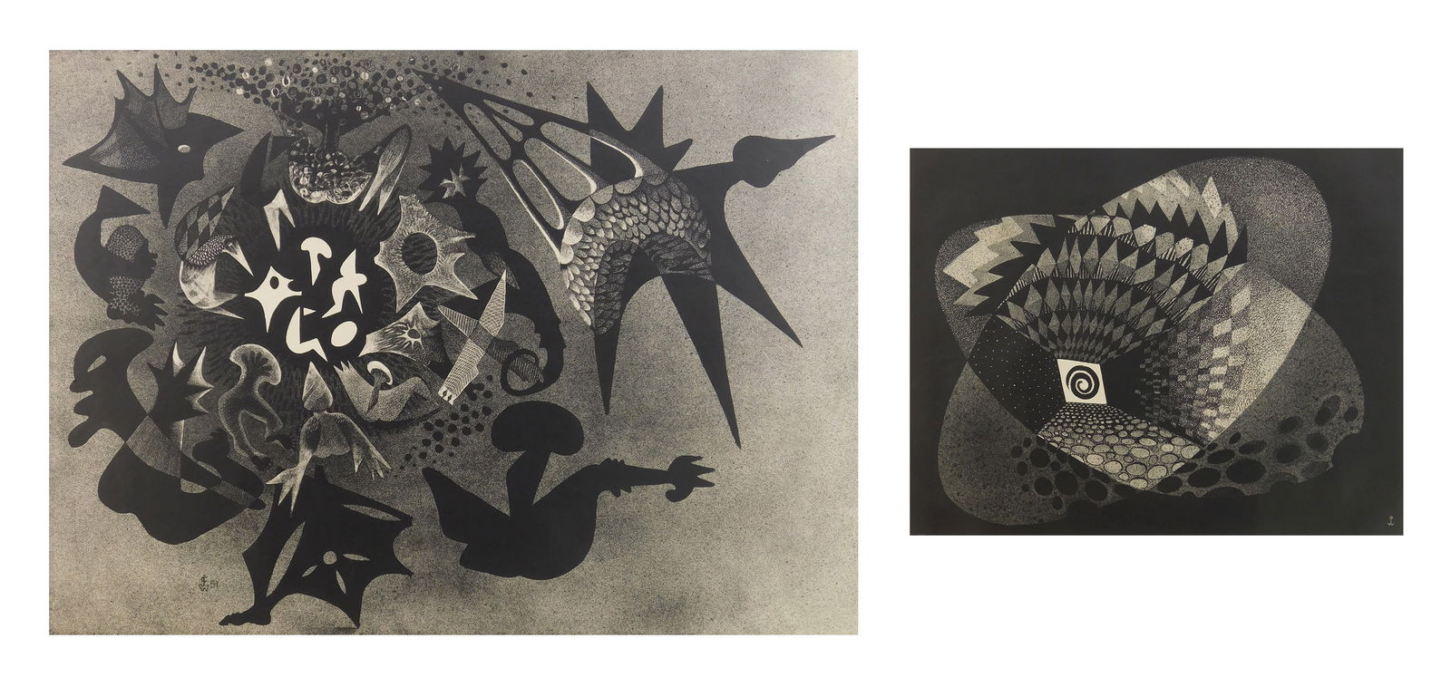 2 June C. Wayne (American, 1918-2011) lithographs (1 of 12)