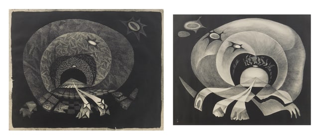 2 June C. Wayne (American, 1918-2011) lithographs