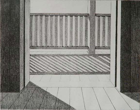 Emilio Sanchez lithograph: Emilio Sanchez (American 1921-1999)- ''Un Portal''- lithograph, signed, titled and numbered 9/50 in pencil, very good condition. 10 3/4 x 13 3/4''