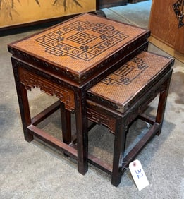 2 Japanese nesting tables