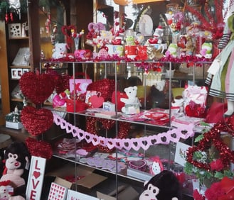 Lot of Valentine's decorations and gifts
