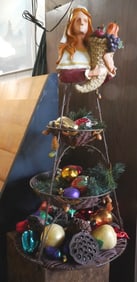 Thanksgiving 3 tiered centerpiece