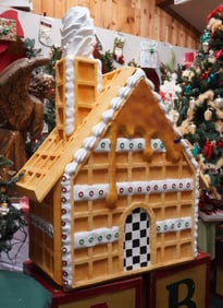 Large plastic gingerbread house