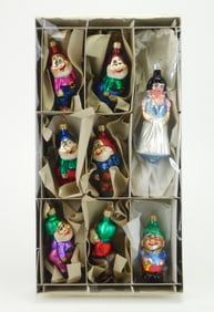 Czech glass ornament set