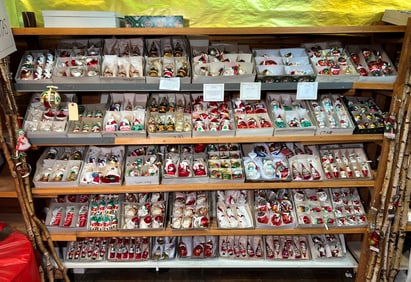 Lot of Christmas ornaments