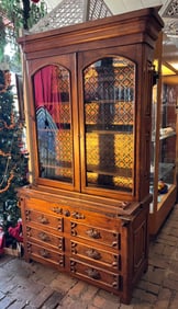 Victorian style Secretary bookcase