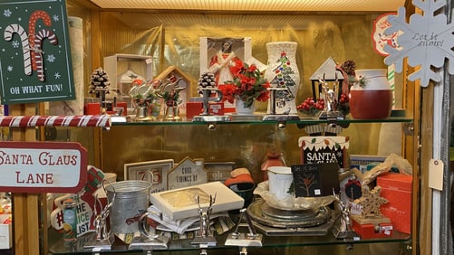 Large collection of Christmas decorations