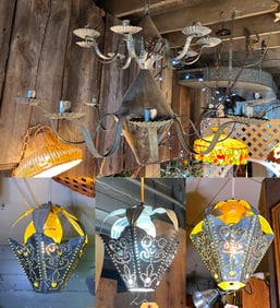 Tin chandelier