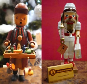 2 German Wood figurines