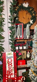 Lot of Christmas decorations