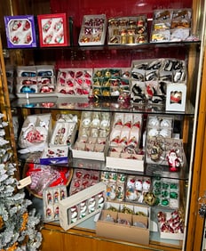 Large lot of Christmas ornaments