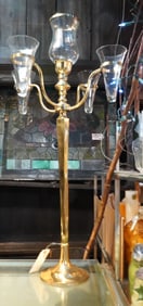 Convertible brass candleholder