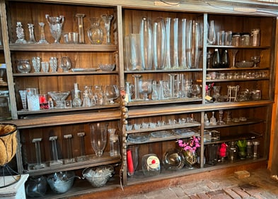 Lot of glass vases