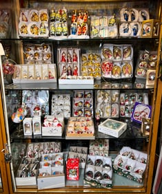 Lot of Christmas ornaments