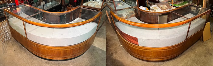 Pair of Vintage department store display cases