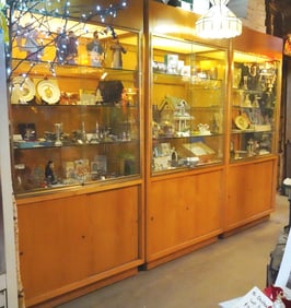 Set of 3 commercial display cases