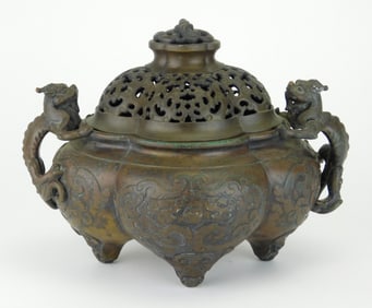 Bronze incense burner