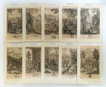 10 engravings from The Works of Virgil