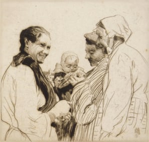 William Lee Hankey (British, 1869-1952) drypoint