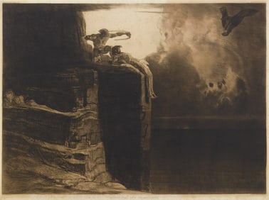 Rudolf Jettmar (Austrian, 1869-1939) etching