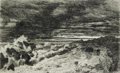 John Wright Oakes (British, 1820-1887) etching